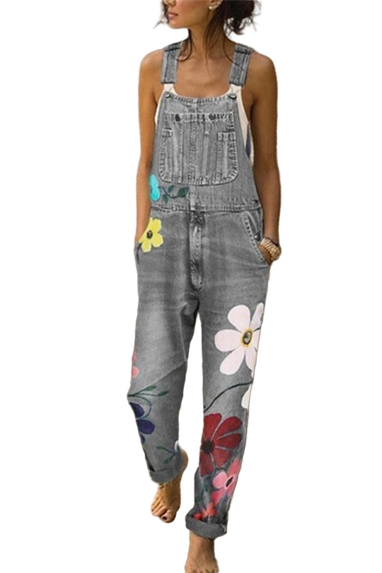 Damens Denim Stil Jumpsuit 0