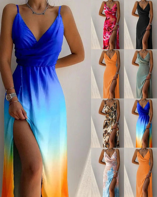 Damens Maxi Kjole Moderne Stil Luxuriøs Stoff 6