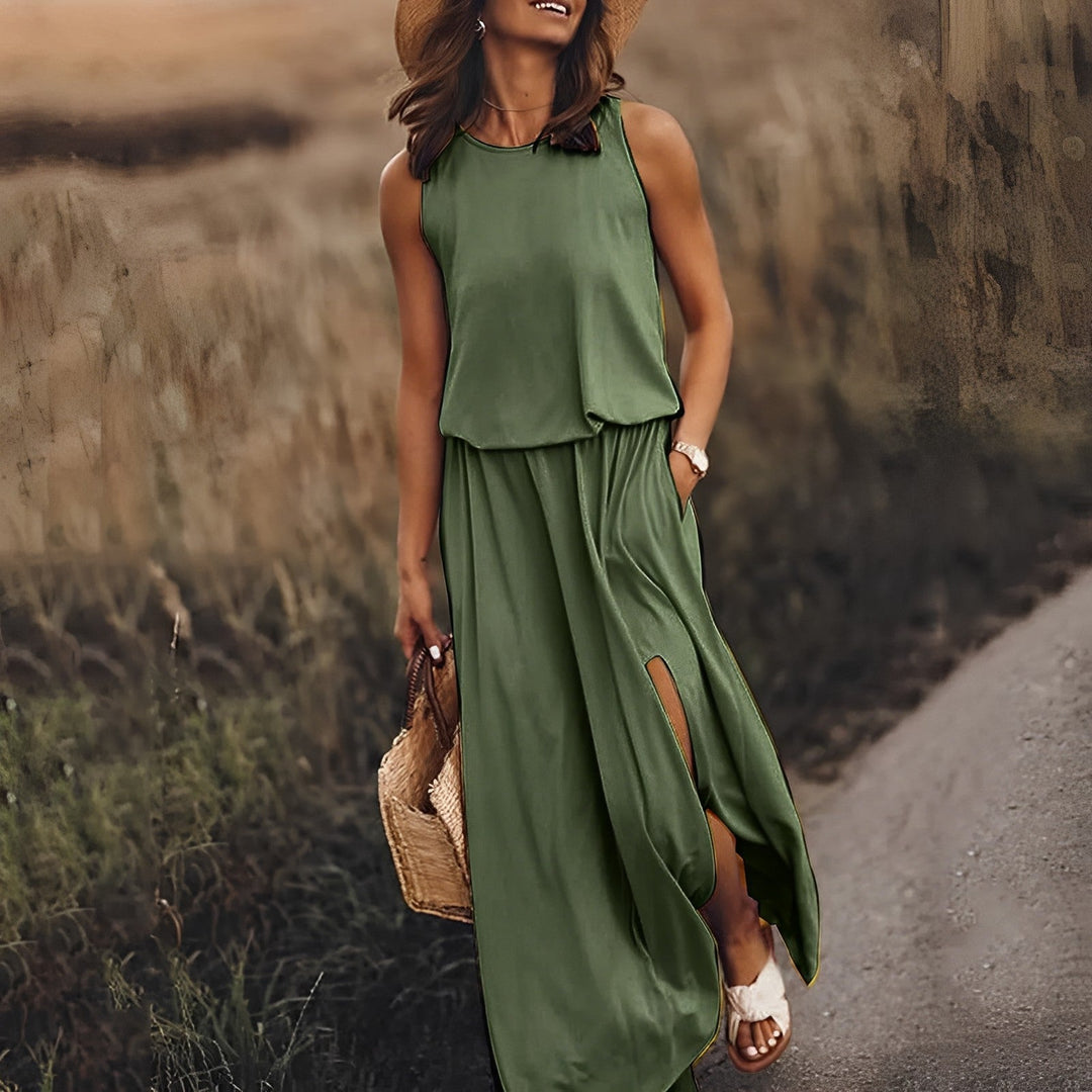 Damens Maxikjole Moderne Bunt Stil 2