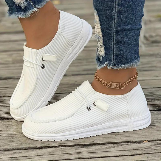 Damer Fritidssko Slip-on Design Tekstil Komfortabel 1
