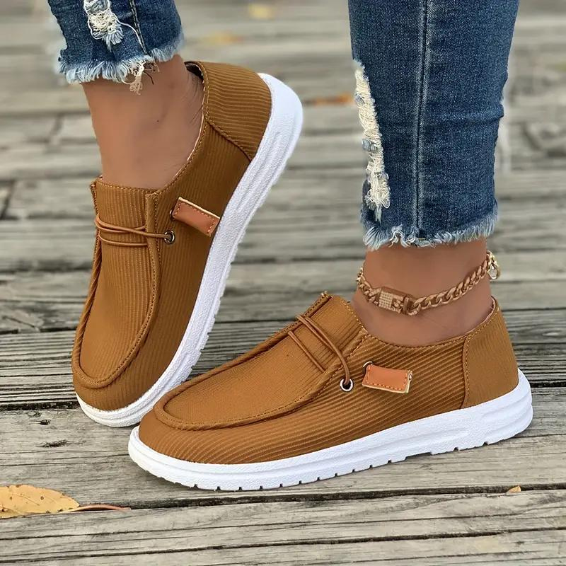 Damer Fritidssko Slip-on Design Tekstil Komfortabel 5