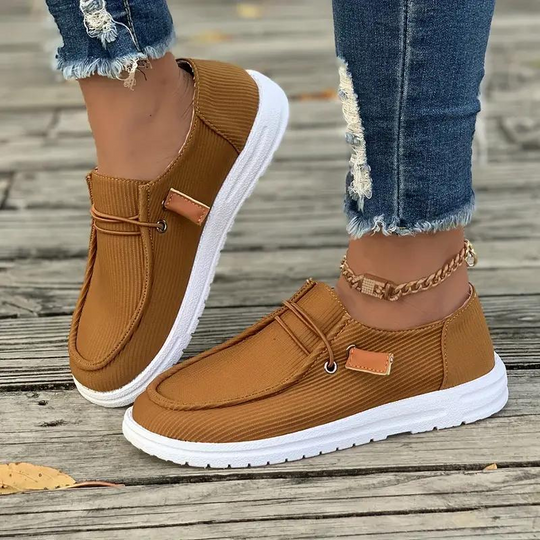 Damer Fritidssko Slip-on Design Tekstil Komfortabel 5