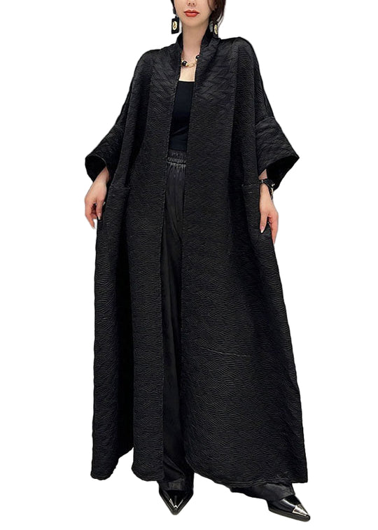 Damer Trench Coat med Overdimensjonerte Lommer 0