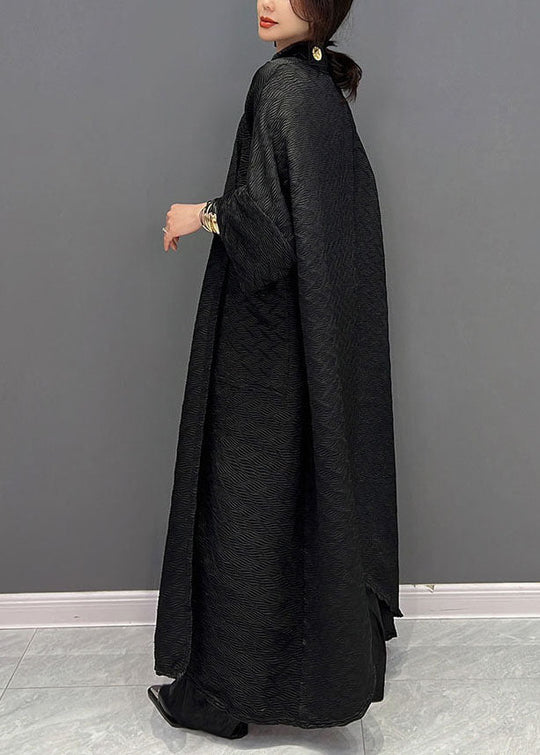 Damer Trench Coat med Overdimensjonerte Lommer 3