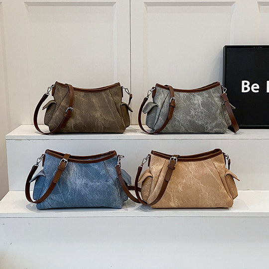 Dameveske Denim Bucket Bag Trendy 1