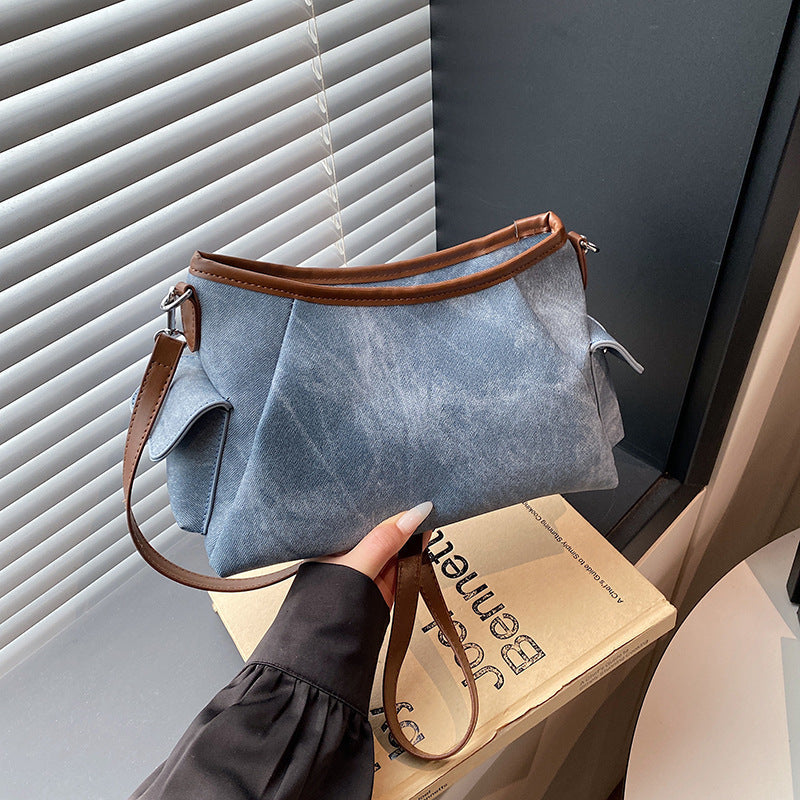 Dameveske Denim Bucket Bag Trendy 4