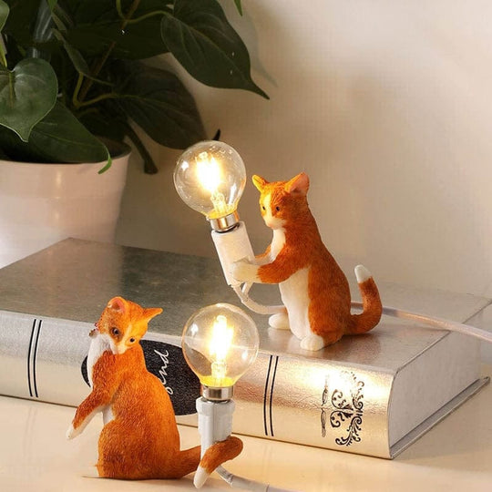 Dekorativ Bordlampe med Kattefigur 3