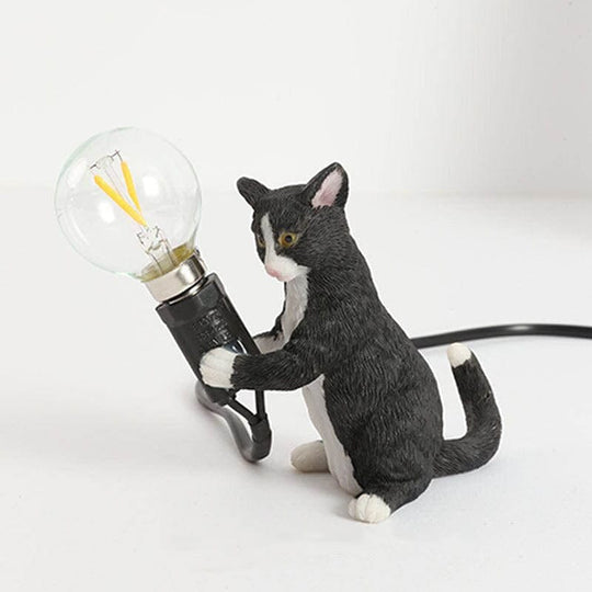 Dekorativ Bordlampe med Kattefigur 4
