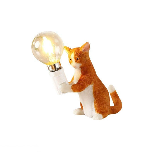Dekorativ Bordlampe med Kattefigur 7