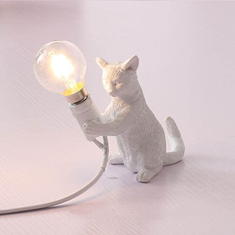 Dekorativ Bordlampe med Kattefigur 8