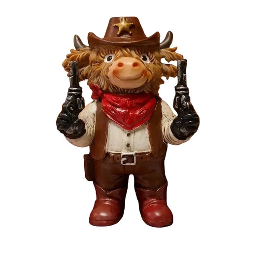 Dekorativ Cowboyfigur med Humoristisk Design 0