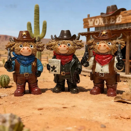 Dekorativ Cowboyfigur med Humoristisk Design 1