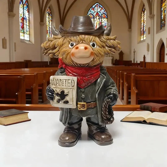 Dekorativ Cowboyfigur med Humoristisk Design 2