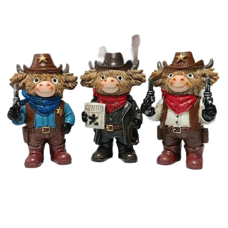 Dekorativ Cowboyfigur med Humoristisk Design 4