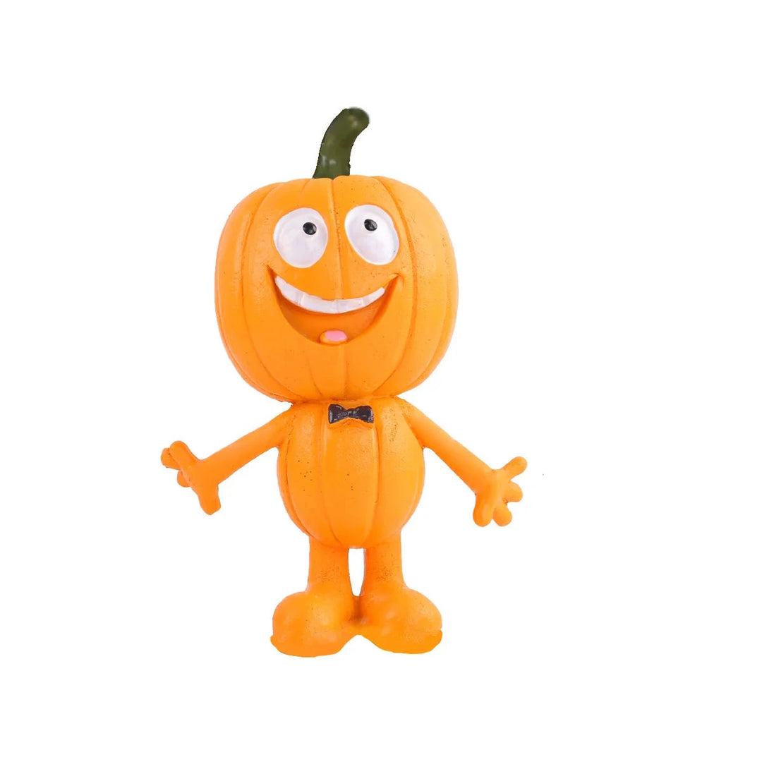Dekorativ Gresskarfigur med Humoristisk Design 8