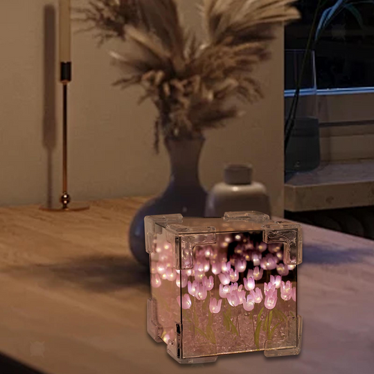 Dekorativ Lampe Med Speilfunksjon Tulip Design Moderne Innendørs Belysning 2