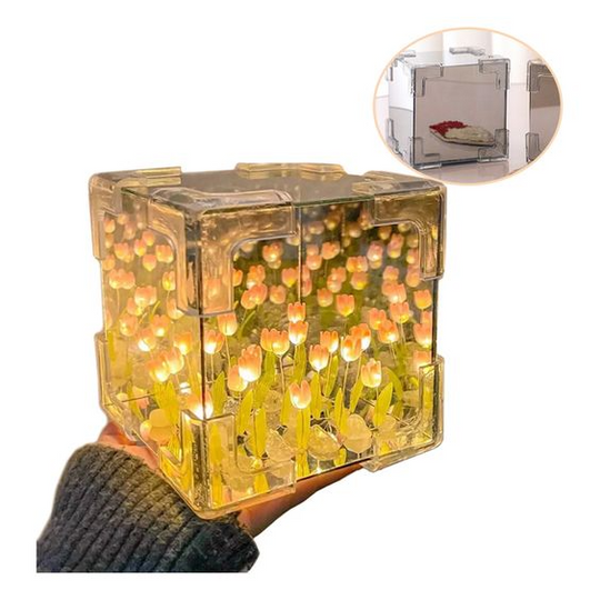 Dekorativ Lampe Med Speilfunksjon Tulip Design Moderne Innendørs Belysning 3