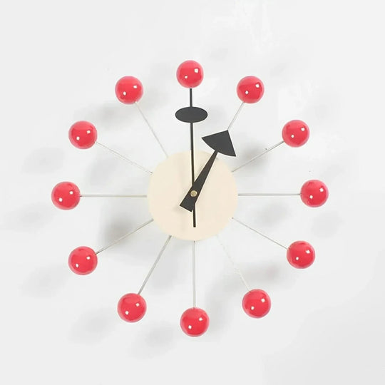 Dekorativ Veggklokke i Metall med Sunburst Design 5