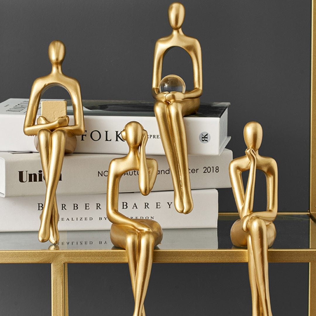 Dekorative Abstrakte Statuetter for Bokhyllen 2