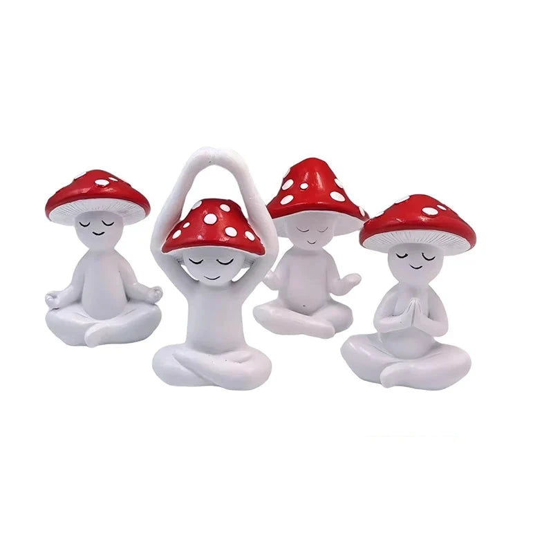 Dekorative Zen-hagedekorasjonsfigurer Lekne Sett 0