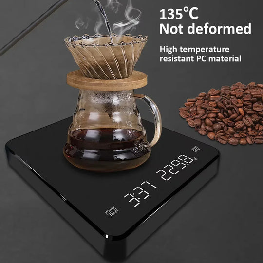 Digital Kaffevekt med Timer og LED-skjerm 3