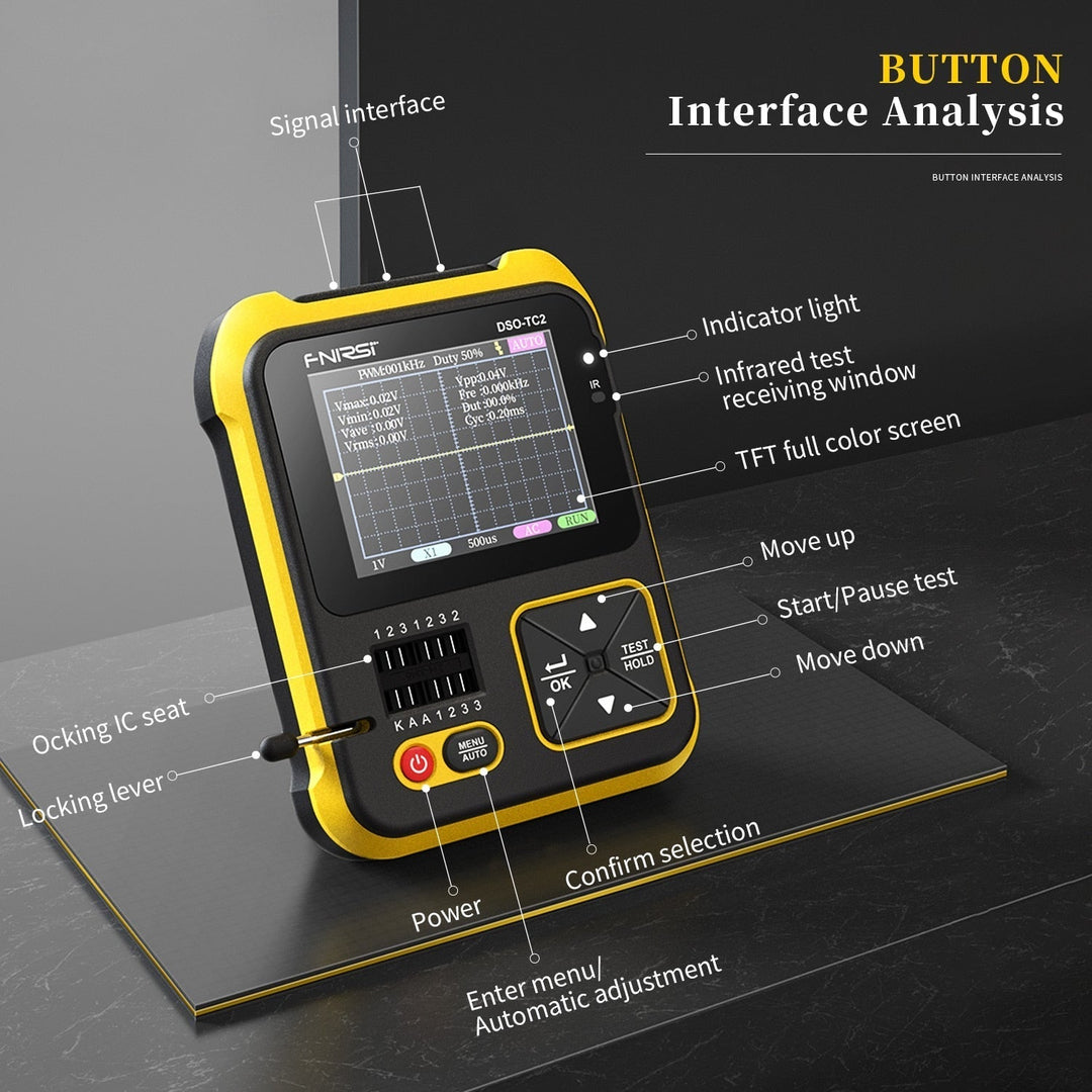 Digital Kompakt Transistor Tester 2-i-1 for Nøyaktige Målinger 2