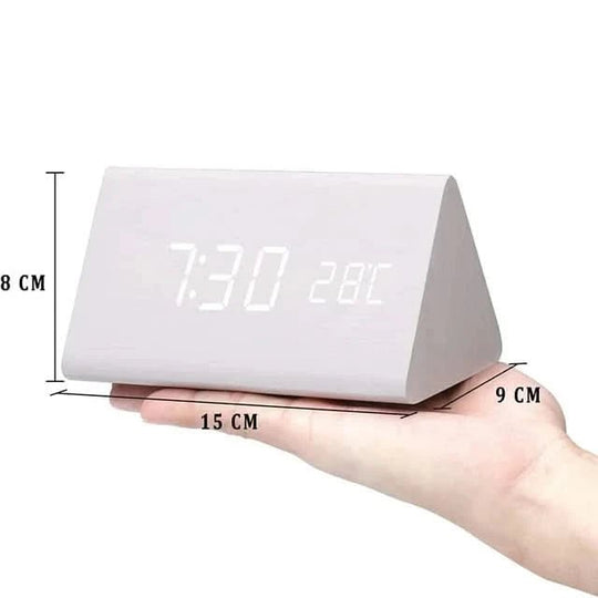 Digital Vekkerklokke Med Justerbar Lysstyrke Og Trelook Design 3