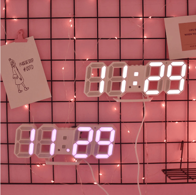 Digital Vekkerklokke Med Lys - Smart 3D LED Design For Alle Rom 3
