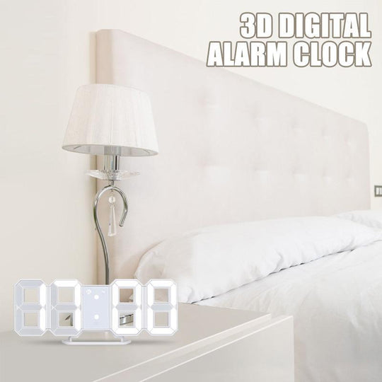 Digital Vekkerklokke Med Lys - Smart 3D LED Design For Alle Rom 4