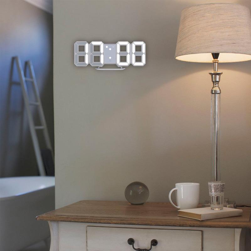 Digital Vekkerklokke Med Lys - Smart 3D LED Design For Alle Rom 5