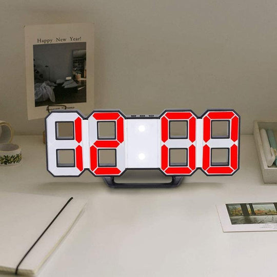 Digital Vekkerklokke Med Lys - Smart 3D LED Design For Alle Rom 6