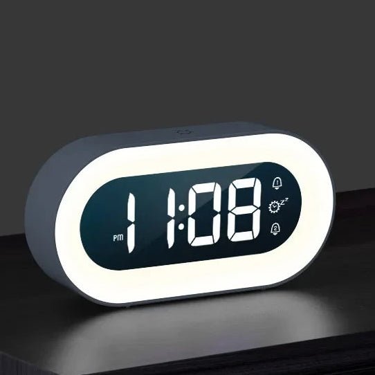 Digital Vekkerklokke med Dimmer og Nattlys 4