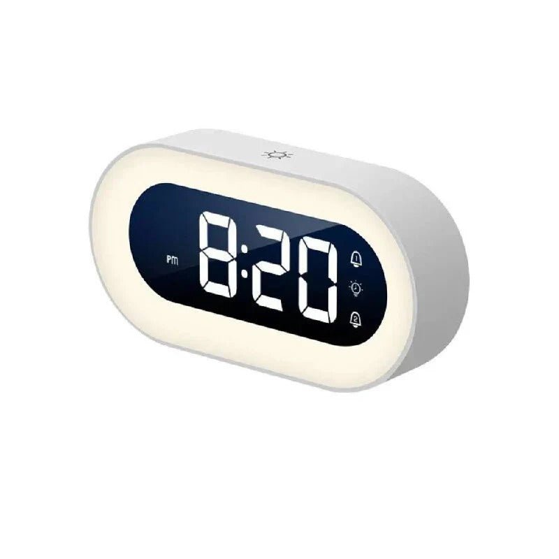 Digital Vekkerklokke med Dimmer og Nattlys 5
