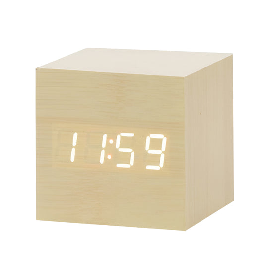 Digital Vekkerklokke med Talekontroll Minimalistisk Design Plast 0