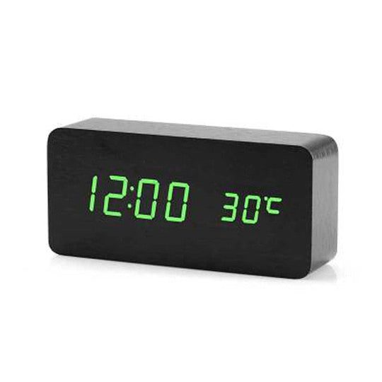Digital Vekkerklokke med Talekontroll Minimalistisk Design Plast 13