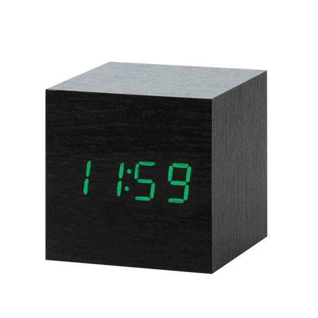 Digital Vekkerklokke med Talekontroll Minimalistisk Design Plast 14