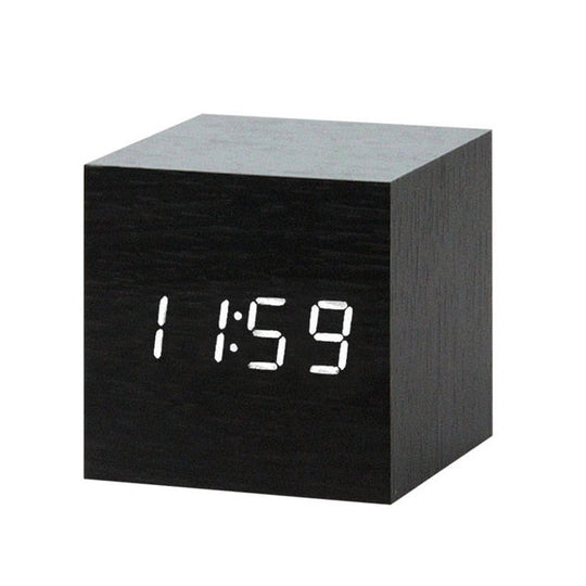 Digital Vekkerklokke med Talekontroll Minimalistisk Design Plast 15