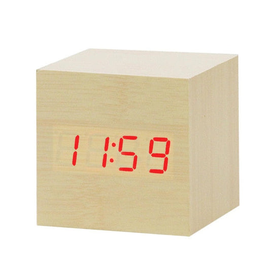 Digital Vekkerklokke med Talekontroll Minimalistisk Design Plast 4