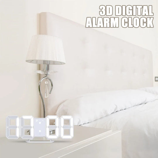 Digital vekkerklokke med 3D LED-display for moderne interiør 4