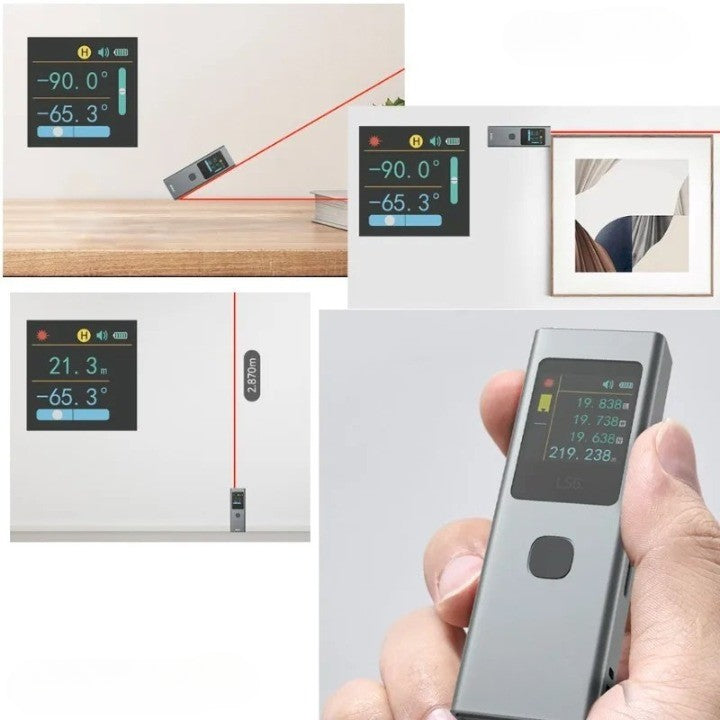 Digitalt Mini Måleverktøy Oppladbar Laser 2