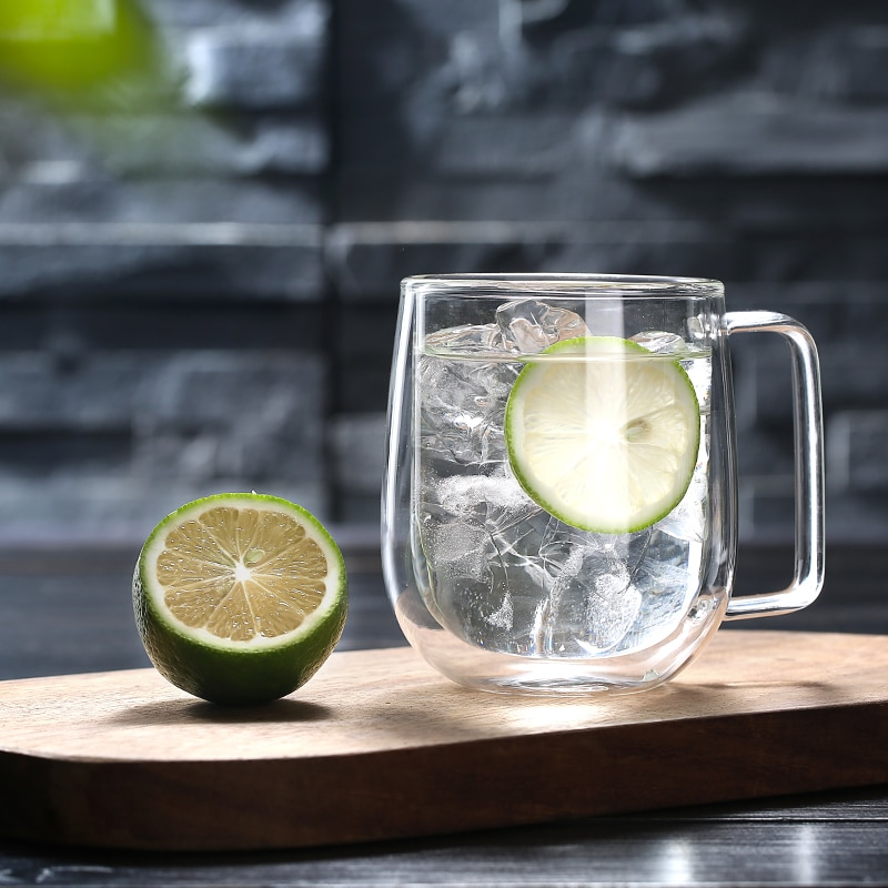 Dobbeltveggede Glasskrus for Kaffe og Te 1