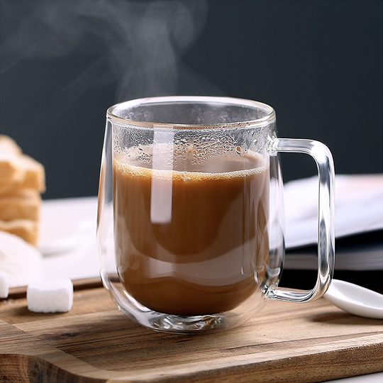 Dobbeltveggede Glasskrus for Kaffe og Te 2