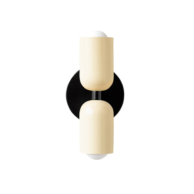 Doble LED Vegglamper Kremfarge 0