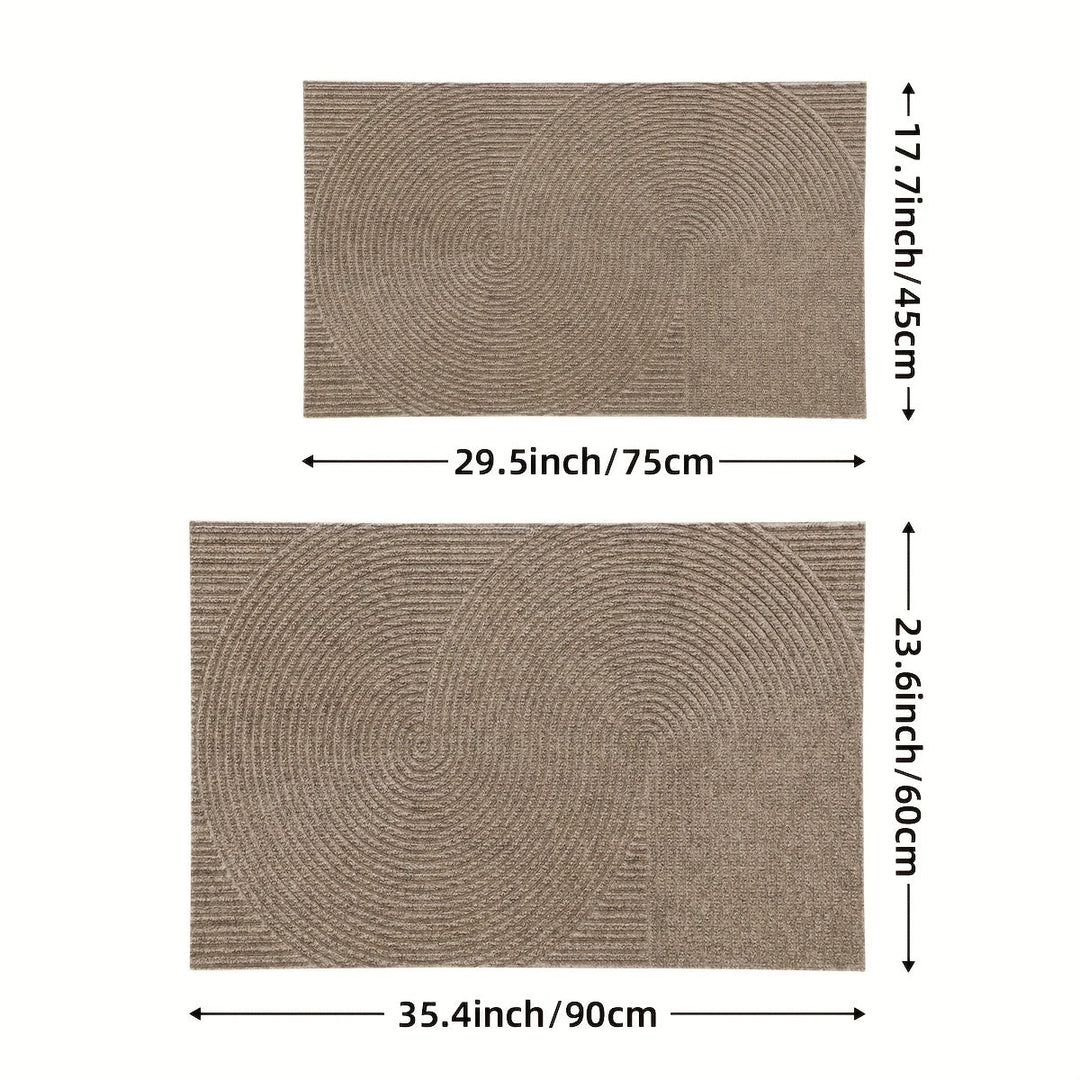 Dørmatte med geometrisk mønster for innendørs og utendørs bruk 3