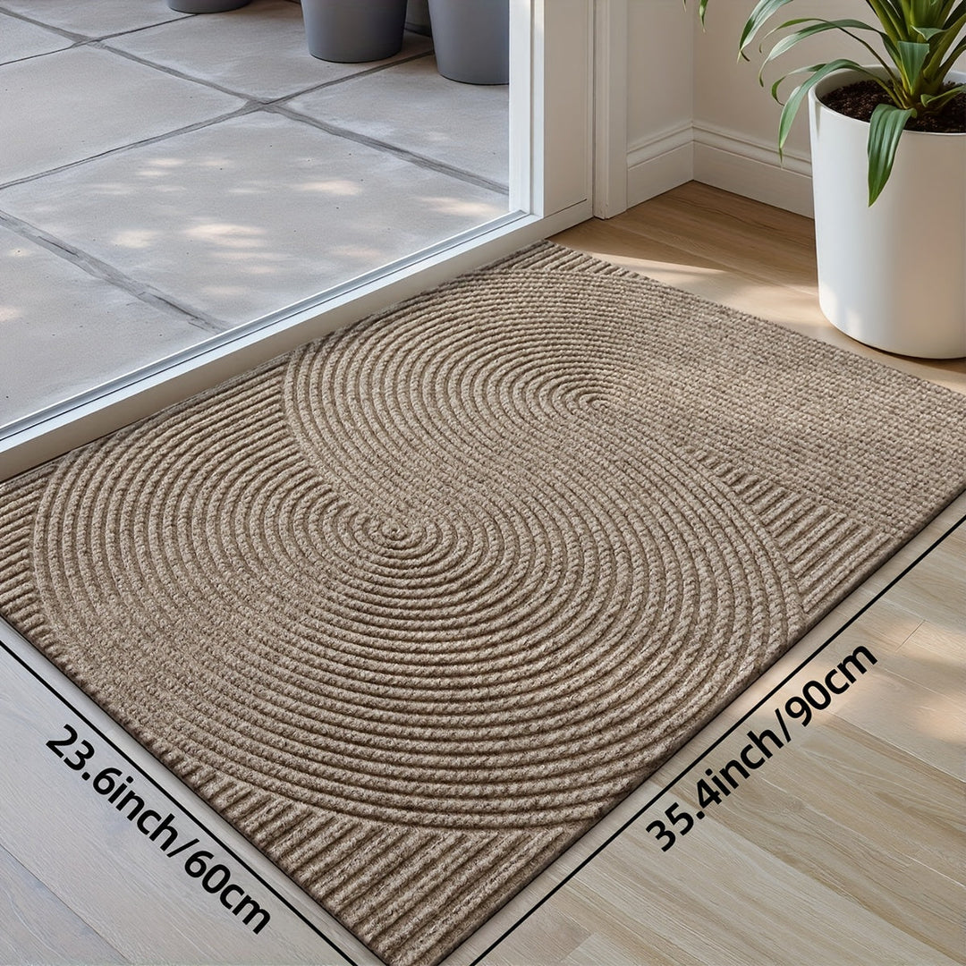 Dørmatte med geometrisk mønster for innendørs og utendørs bruk 4