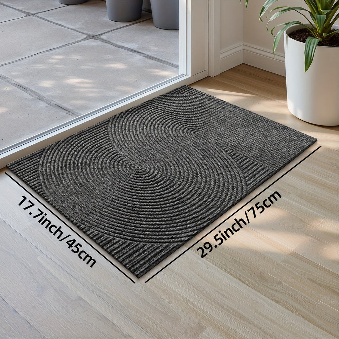 Dørmatte med geometrisk mønster for innendørs og utendørs bruk 6