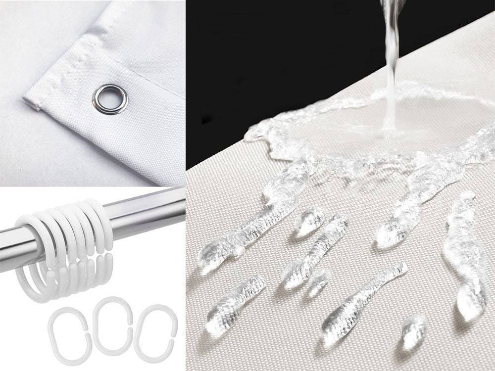 Dusjforheng Klassisk Stil for Bad med Naturlig Utseende 1