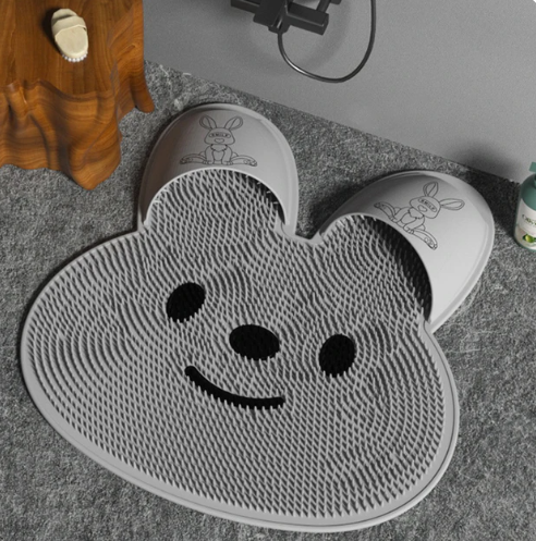Dusjmatte med Silikonbørster og Skridsikker Design 6