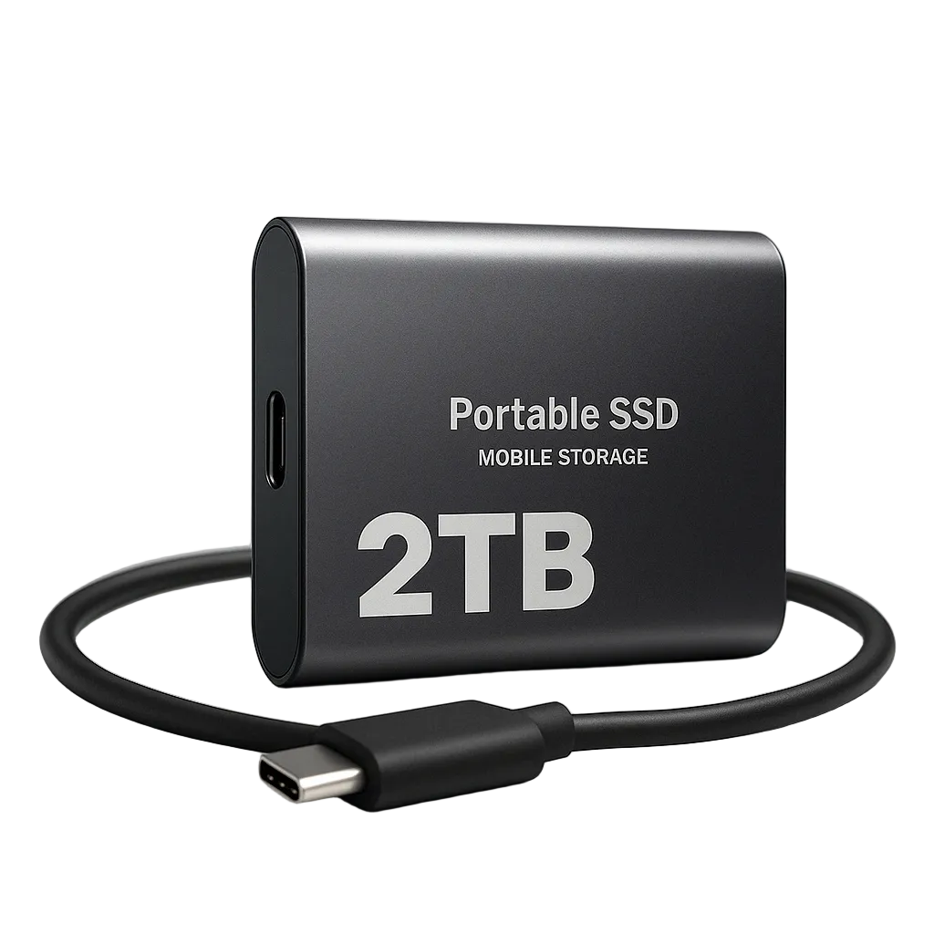 Ekstern SSD 2TB med Høy Hastighet 0