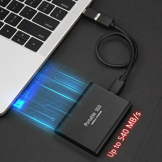 Ekstern SSD Harddisk Kompakt Bærbar Lagring 256 GB til 2 TB 1